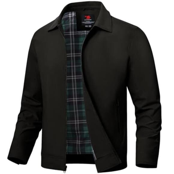 Men's Lightweight Jacket Light Windbreaker Full Zip Casual Jacket